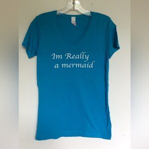 I'm Really A Mermaid V Neck